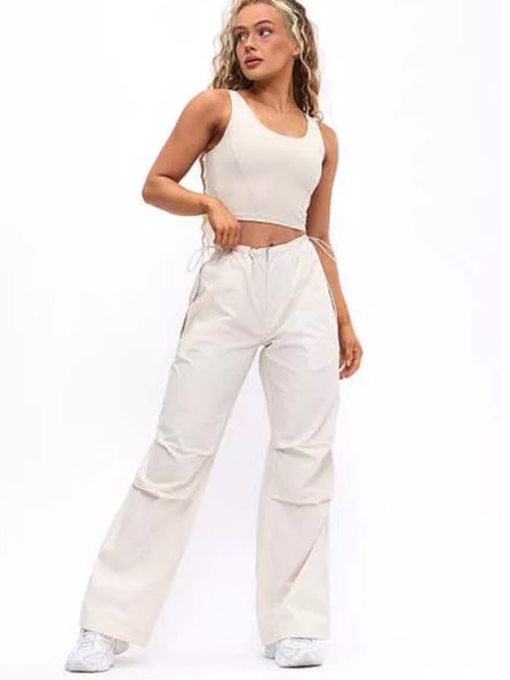 Buffbunny Adventure Cargo Pants Medium Womens Bone White Casual